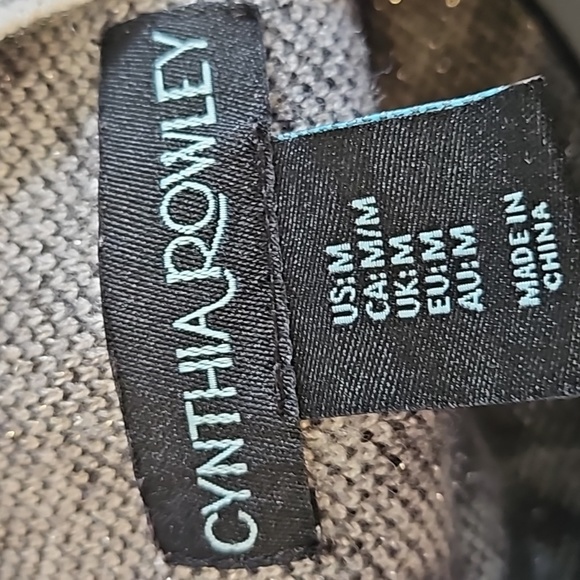 Cynthia Rowley Sparkle Snow Leopard Print Mock Turtleneck Sweater - Picture 7 of 8